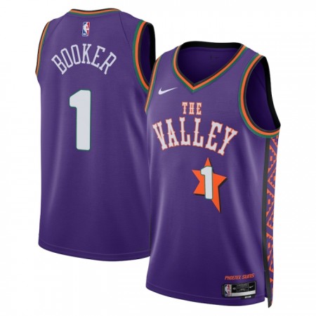 Dres Phoenix Suns Devin Booker Nike 2024-25 City Edition Ljubičasta Swingman